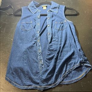 Mossimo Supply Co. Blue Denim Top